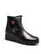 Valeria's Women's Leather Boots Black