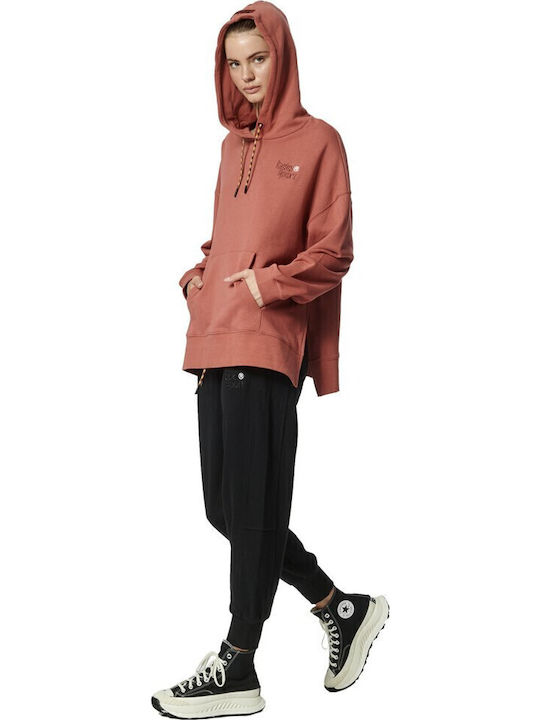 Body Action Damen Sweatshirt Kapuzen Burgundisch