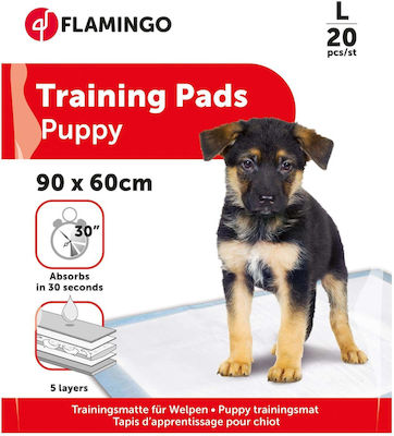 Flamingo Dog Floor Diapers 90x60cm Large 20pcs