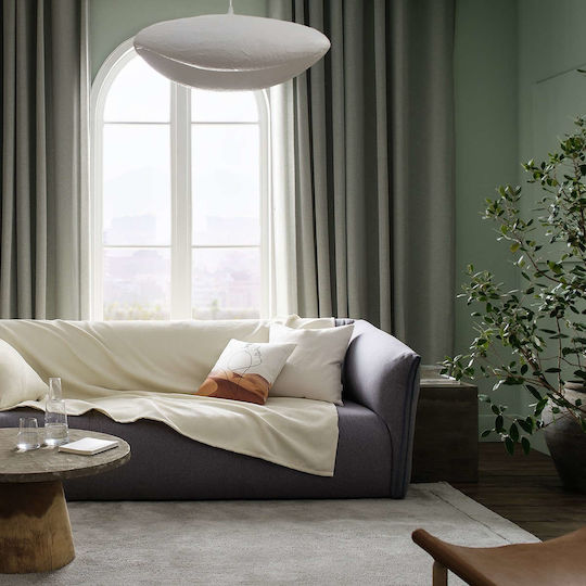 Gofis Home Nimbus Покривка За Триместен Диван Жакард 180x310см Екрю