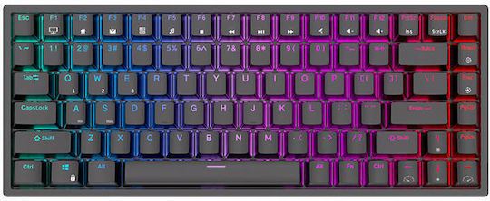 Royal Kludge RK84 Wireless Gaming Mechanical Keyboard Tenkeyless with Custom Red switches and RGB lighting (English US)