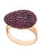 Arteon Ring with Zircon made of Silver Gold Plated