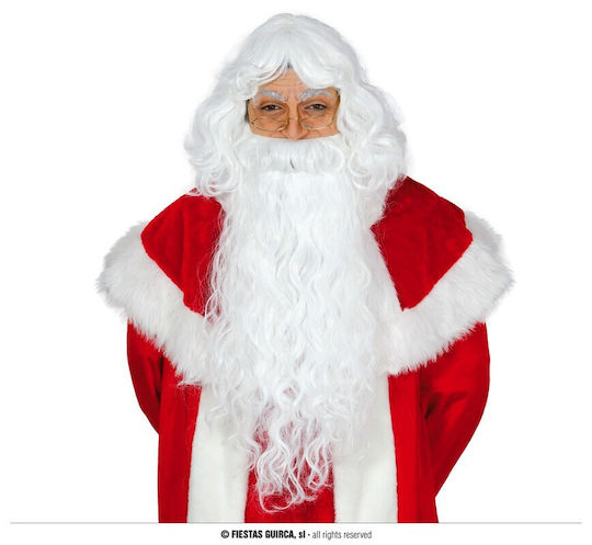 Santa Claus Christmas Clothing Accessories Santa Claus Beard with Pattern Santa Claus