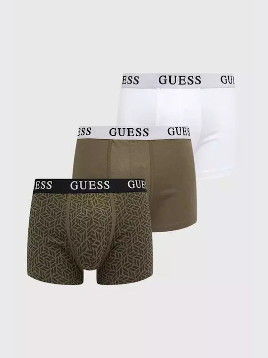 Guess Herren Boxershorts Khaki 3Packung