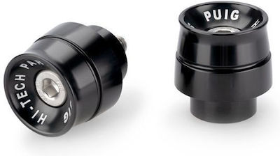 Puig Motorcycle Handlebar Counterweights in Black Colour