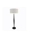 Art et Lumiere Floor Lamp H148xW25cm. Black