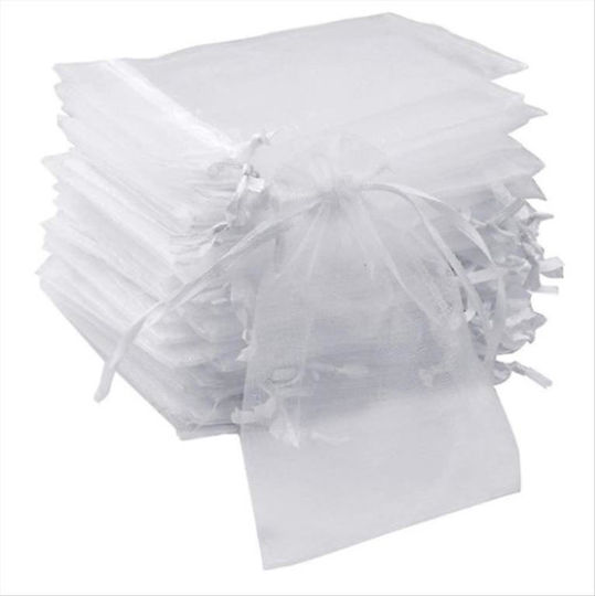 thessPACK Fabric Pouch for Gift White 7x9cm. 100pcs