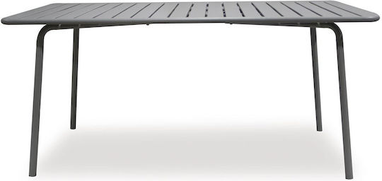 Metal Masa pentru spații exterioare Brio Gri rece 160x90x73buc