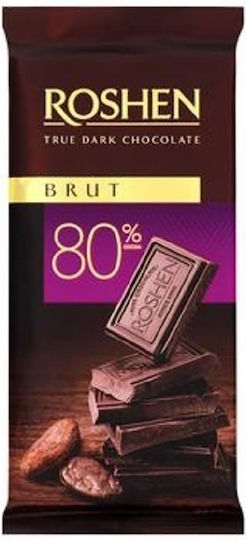 Roshen Chocolate Dark with 80% Cocoa 85gr