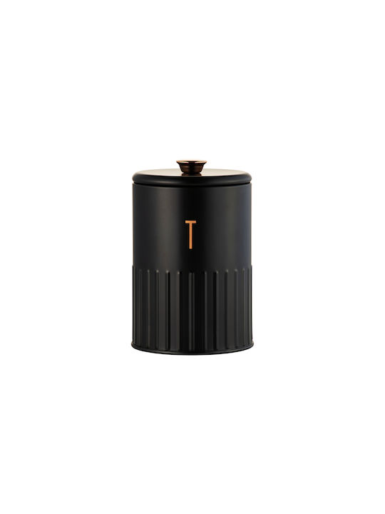 Maxwell & Williams Βάζο για Τσάι με Καπάκι Μεταλλικό σε Μαύρο Χρώμα 1350ml