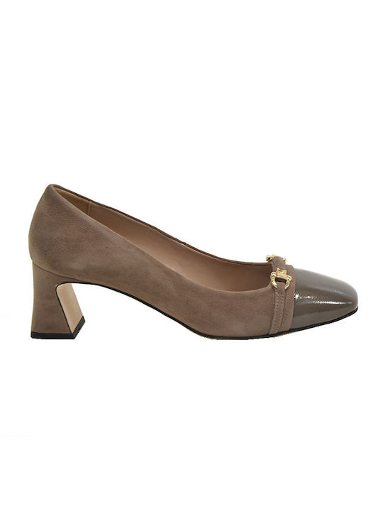 Fardoulis Leather Brown Heels