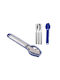 iDrink Set de Tacâmuri Inoxidabil Albastru 3buc