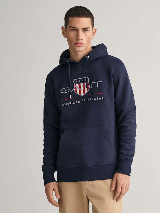 Gant Archive Shield Hanorac cu Glugă Dark Blue