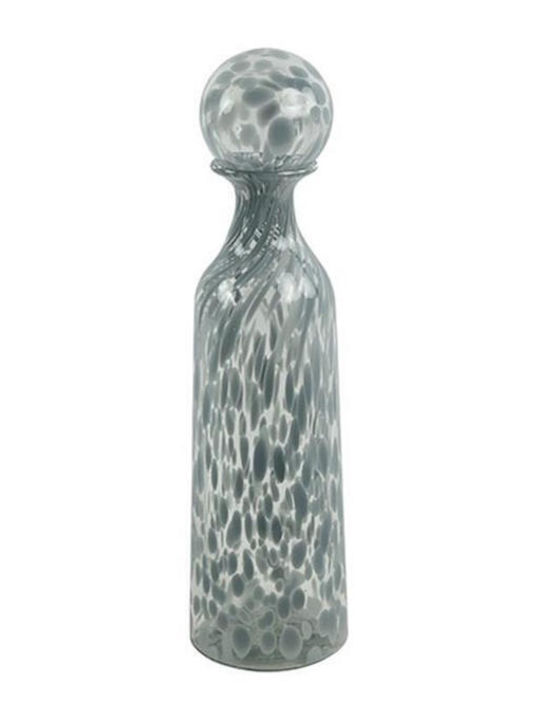 Atmosphera Loreana Glass Decanter for Serving Wine 44cm with Gray Stopper