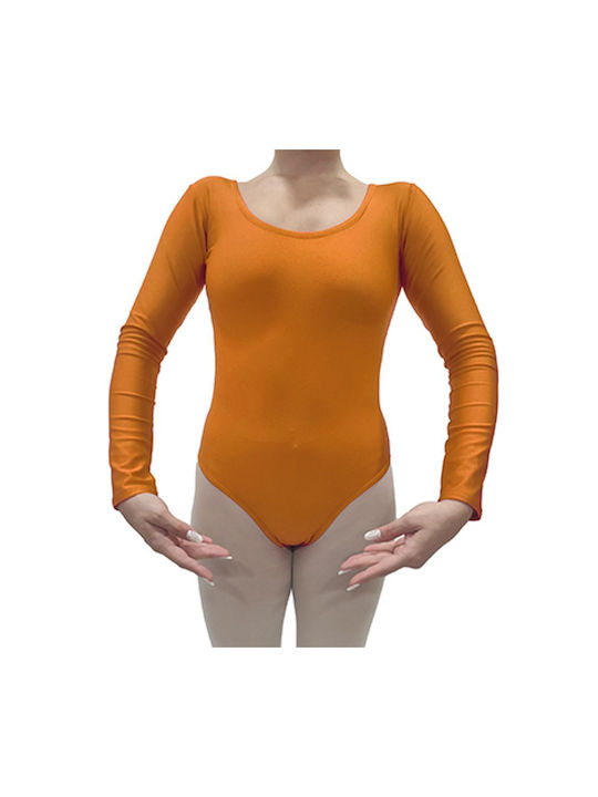 Dance & Football Kids Dance Bodysuit Orange KK4OR-001