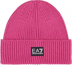 Emporio Armani Knitted Beanie Cap Pink