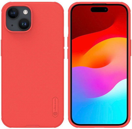 Nillkin Super Frosted Shield Pro Umschlag Rückseite Kunststoff Rot (iPhone 15)