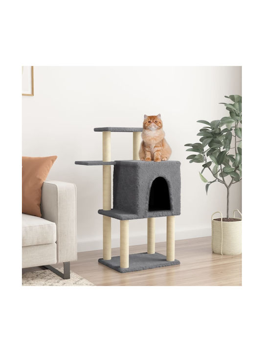 vidaXL Scrumieră Cat Trees Gray