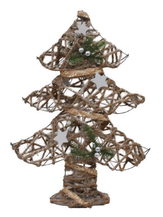 Christmas Decorative Illuminated Tree Adorned Bronze