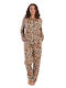 Vienetta Secret Winter Women's Pyjama Set Cotton