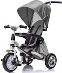 ForAll Kids Tricycle with Storage Basket, Push Handle & Sunshade for 18+ Months Gray