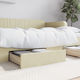 vidaXL Bed Drawer made of Wood with Wheels in B...