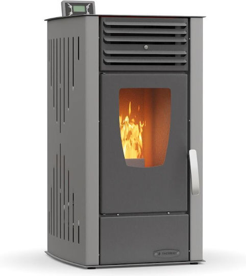 Thermiki Aero 6 Σόμπα Pellet Αερόθερμη Γκρι
