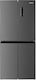 Finlux Хладилник Гардероб 421лт NoFrost В180xШ79xД70см. Inox FFD480IX