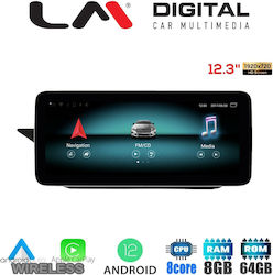 LM Digital Car-Audiosystem für Mercedes-Benz E Klasse 2013-2016 (Bluetooth/USB/AUX/WiFi/GPS/Apple-Carplay/Android-Auto) mit Touchscreen 12"