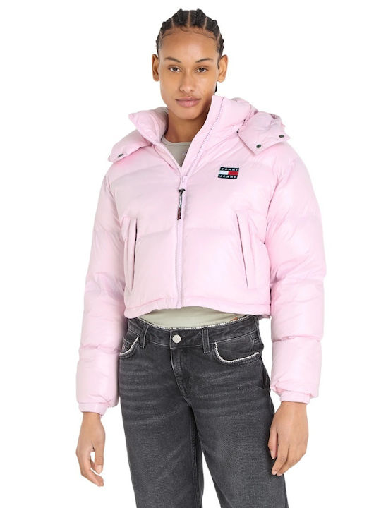 Down Jacket Tommy Hilfiger Jacke Damen Glanz Tommy Hilfiger