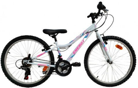 Energy Thunder 20" Kinder Fahrrad Mountainbike 6 Gänge Weiß