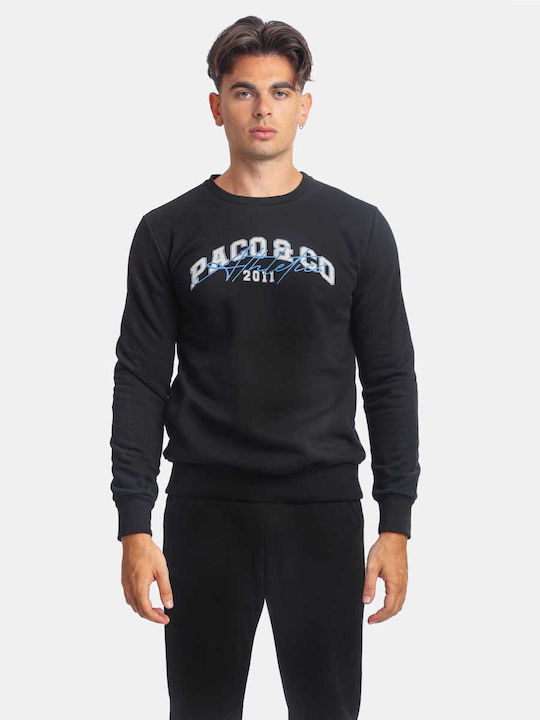 Paco & Co Herren Sweatshirt Schwarz