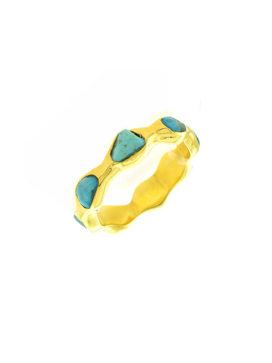 Essentials Women's Gold Plated Silver Ring