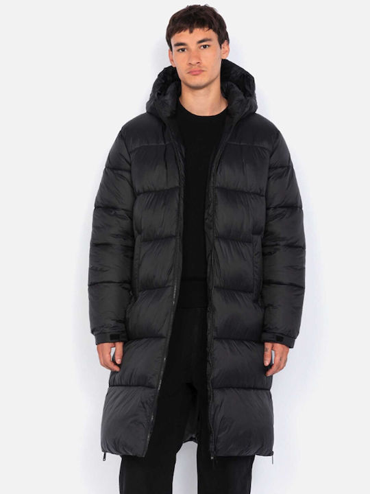 Schott Men's Winter Puffer Jacket Black