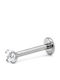 Piercing.gr Piercing Bar Earring For Mouth Made Of Titanium 1.2mm Silver