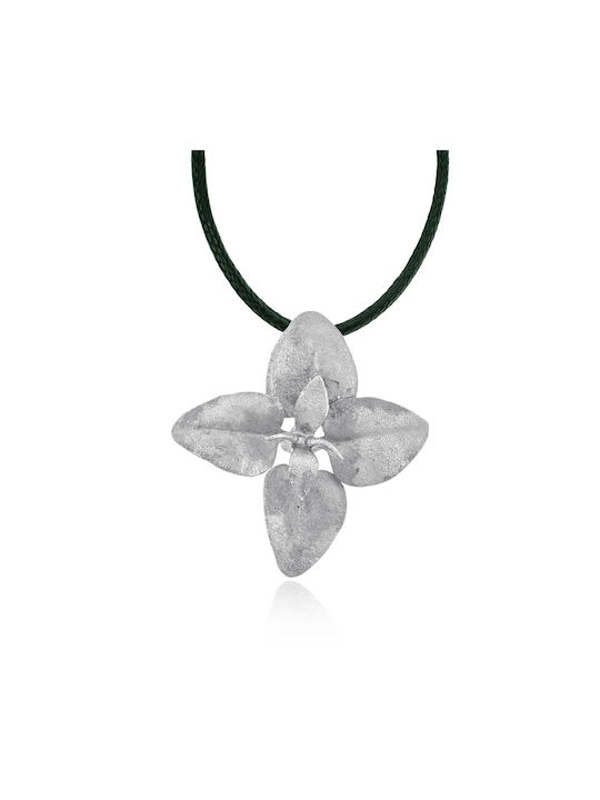 Ledora Halskette mit Design Blume aus Silber