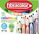 Fibracolor Colormaxi Μαρκαδόροι Ζωγραφικής Πλενόμενοι Σετ 12 χρώματα
