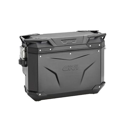Givi Trekker Outback Monokey Πλαϊνή Βαλίτσα Μοτοσυκλέτας Δεξιά Αλουμινίου 33lt σε Μαύρο Χρώμα