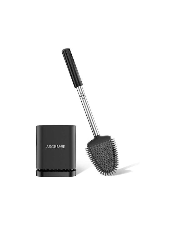 Plastic Toilet Brush Black