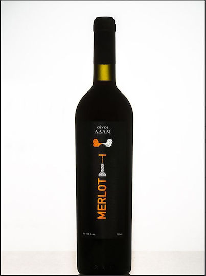 Οίνος Αδάμ Κρασί Merlot Ερυθρό Ξηρό 750ml