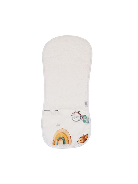 Bunny Bebe Lavetă de Umăr Rainbow White Alb 23x...