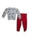 Kids Sweatpants Set With Top Grey 2 Pieces