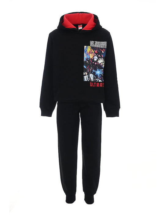 Joyce Kids Sweatpants Set Black 2pcs