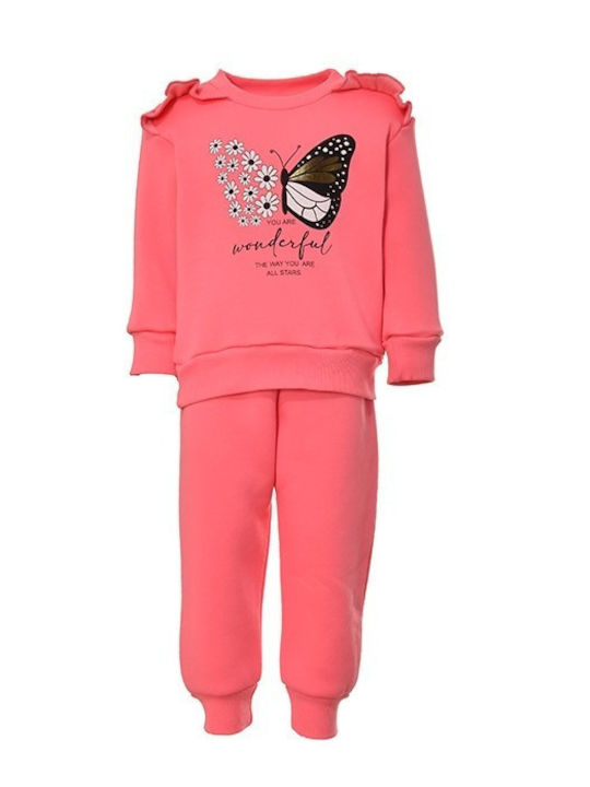 All Stars Kids Sweatpants Set Orange 2pcs