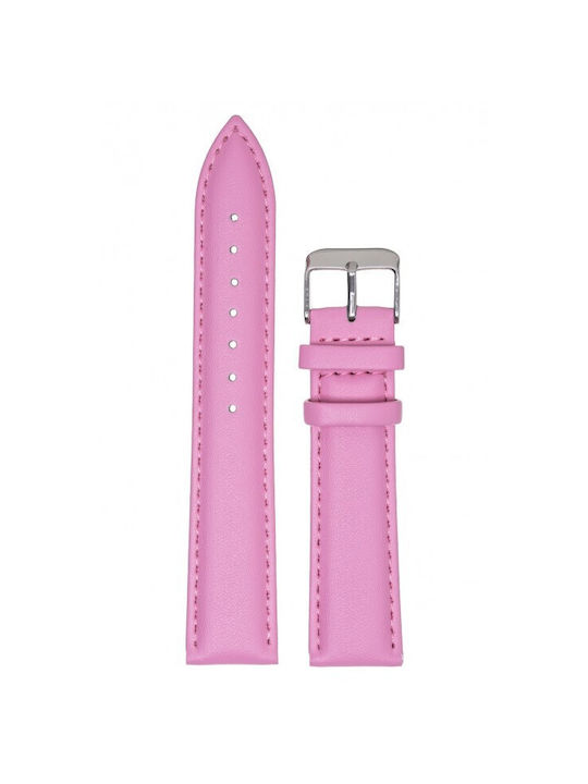 Leather Strap Pink 12mm
