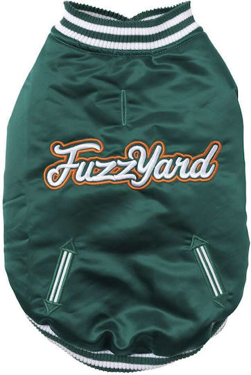 Fuzzyard Hundemantel Grün Klein mit Rückenlänge 33 cm.