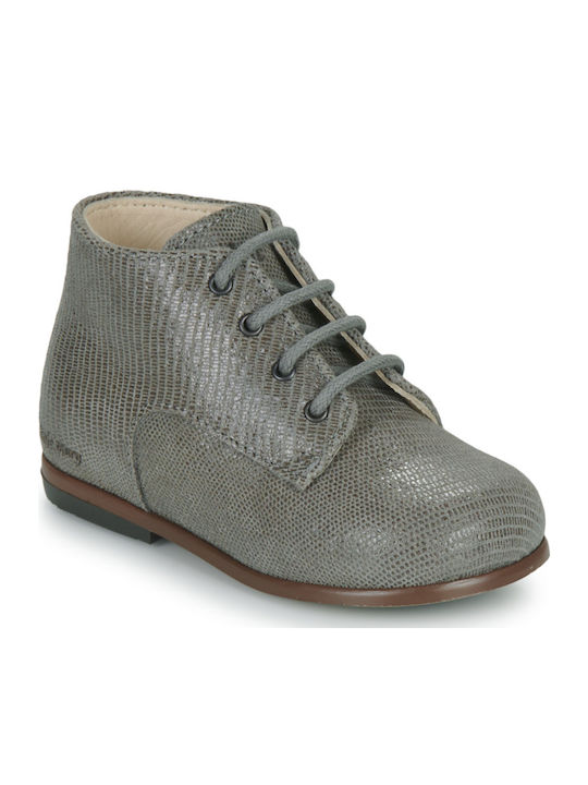 Kids Boots with Zipper Gray
