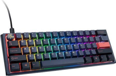 Ducky One 3 Mini Gaming Mechanical Keyboard 60% with Cherry MX Speed Silver switches and RGB lighting (English US) Cosmic