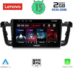 Lenovo Car-Audiosystem für Peugeot 508 2010-2016 (Bluetooth/USB/WiFi/GPS) mit Touchscreen 9"