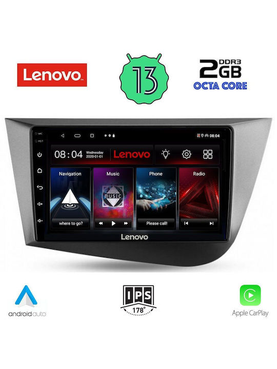 Lenovo Car-Audiosystem für Seat Leon 2005-2012 (Bluetooth/USB/WiFi/GPS) mit Touchscreen 9"